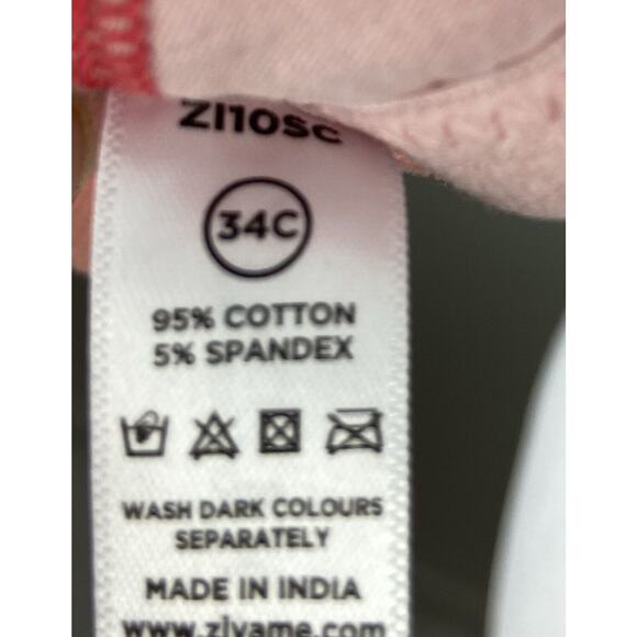 Zivame Pink Cotton No Underwire Bra Size 34C (976) - Picture 6 of 6